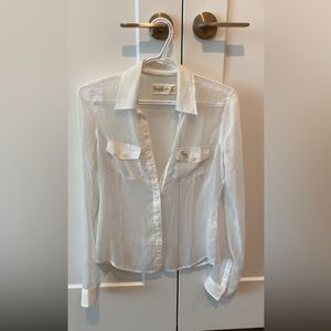 Abercrombie & Fitch sheer buttoned up - size XS
